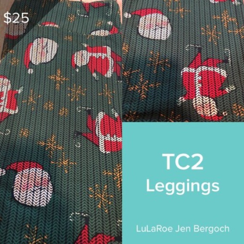LuLaRoe Christmas Santa leggings in TC2 (18+)